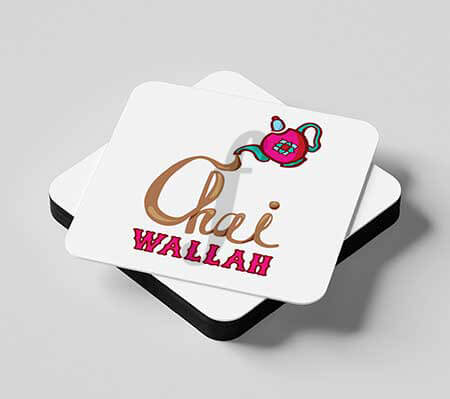 customized chai wala coaster